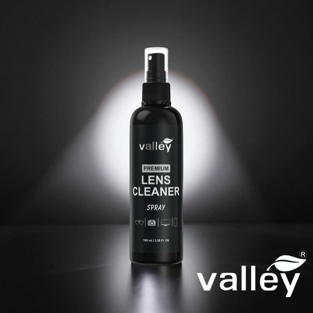 Valley lens cleaner for spectacles 100ml | screen cleaning | camera lens cleaning | tablet, eyeglasses (pack of 1)